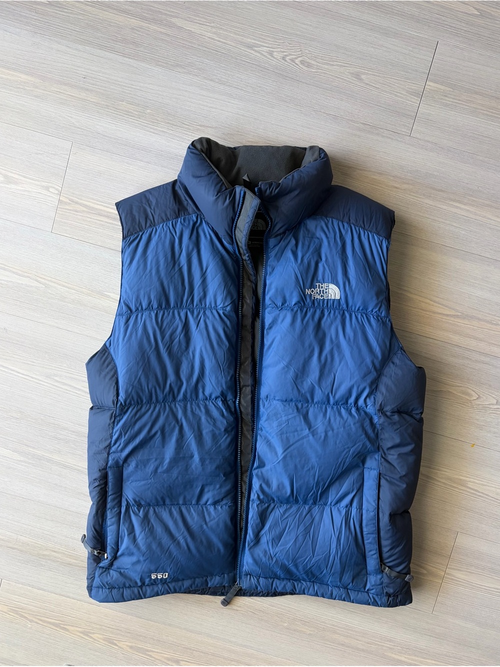 BLUE THE NORTH FACE PUFFER VEST